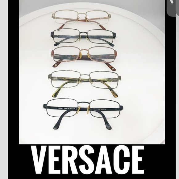 Lot of 5 authentic Versace men & women prescription eyeglasses frames